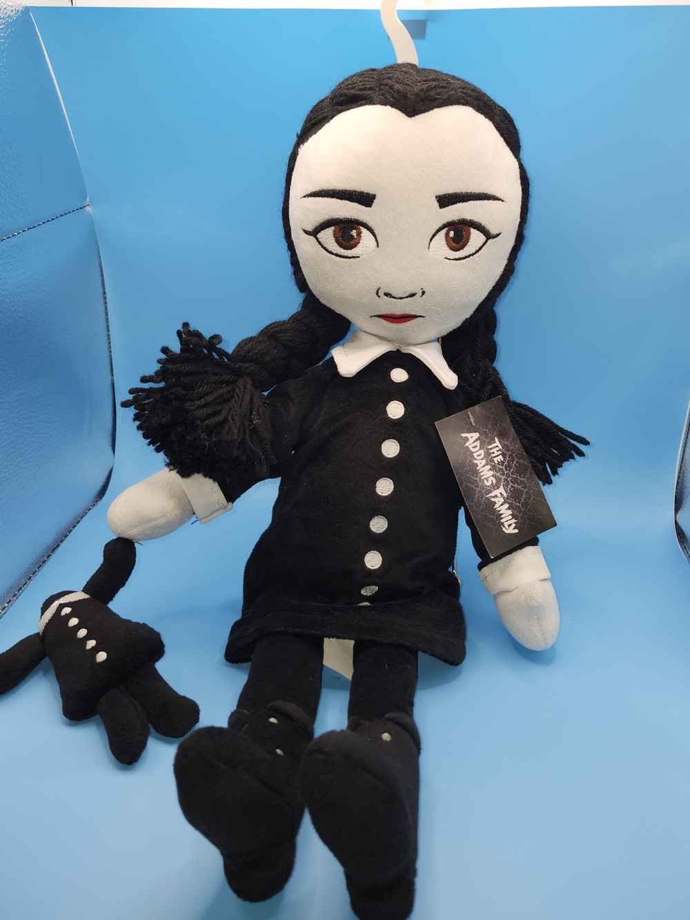 Spirit Halloween The Addams Family Wednesday Addams 18" Plush Doll Toy NWT
